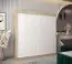 Armoire à portes coulissantes / Penderie Bisaurin 5A, Couleur : Chêne de Sonoma / Blanc mat - Dimensions : 200 x 200 x 62 cm ( H x L x P)