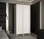 Armoire simple avec deux barres de penderie Jotunheimen 01, couleur : blanc - dimensions : 208 x 100,5 x 62 cm (h x l x p)