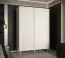 Armoire à portes coulissantes avec suffisamment d'espace de rangement Jotunheimen 05, couleur : blanc - dimensions : 208 x 150,5 x 62 cm (h x l x p), avec cinq compartiments