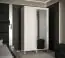 Armoire avec une porte miroir Jotunheimen 75, couleur : blanc - dimensions : 208 x 120,5 x 62 cm (h x l x p)