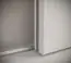 Armoire sobre à portes coulissantes avec suffisamment d'espace de rangement Jotunheimen 127, couleur : blanc - Dimensions : 208 x 180,5 x 62 cm (H x L x P)