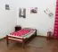 Lit d'enfant / lit de jeunesse "Easy Premium Line" K1/1n, en hêtre massif couleur cerisier - Dimensions : 90 x 200 cm
