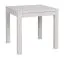 Table de salle à manger carrée claire Varbas 01, blanche, 80 x 80 cm, design simple, facile à combiner, montage rapide et simple, robuste et durable