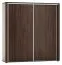 Armoire à portes coulissantes / armoire Aitape 18, couleur : chêne Sonoma foncé - Dimensions : 188 x 150 x 60 cm (H x L x P)