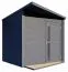Bois-Abri de jardin 2,97 x 2,34 mètres (incl. toit) | Anthracite | toit à une pente Abbildung