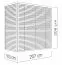 Bois-Abri de jardin 1,1 x 2,07 mètres (incl. toit) | Naturel | toit plat Abbildung