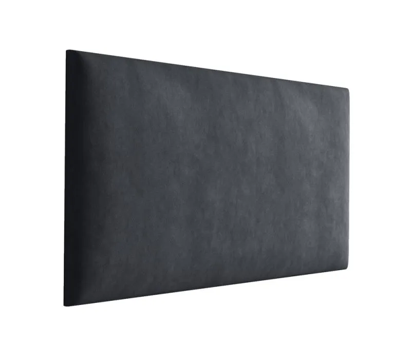 Panneaux rembourrés, lot de 10, Couleur : Noir, revêtement : velours, dimensions : 70 x 30 cm