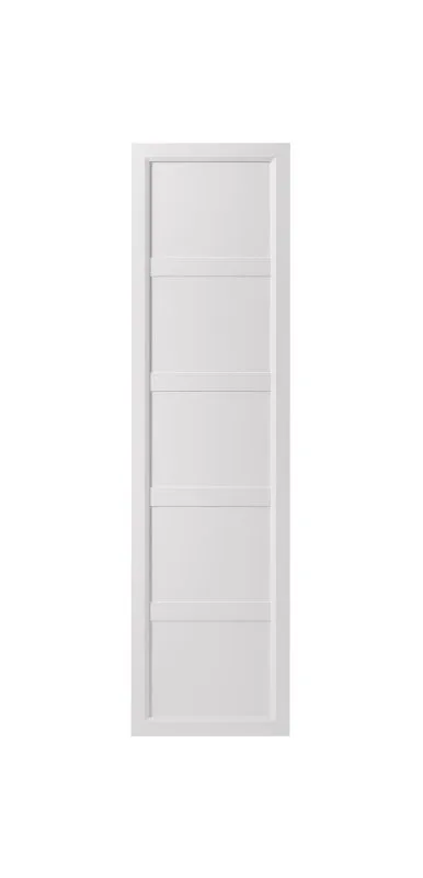 Porte pour armoire / Couleur : Blanc platine / Dimensions : 51 x 2 x 189,5 cm / Cadre décoratif