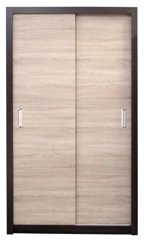 Armoire, Couleur: Wengé / Chêne Sonoma - Dimensions: 210 x 130 x 60 cm (H x L x P) Abbildung