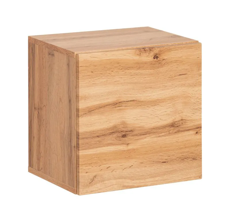 Armoire suspendue simple avec une porte Pollestad 20, Couleur : Chêne Wotan, un compartiment, dimensions : 40 x 40 x 30 cm, facile à combiner, pour le salon ou le vestibule