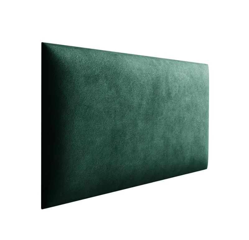 Panneaux rembourrés, lot de 10, Couleur : Vert foncé, Revêtement : Velours, dimensions : 40 x 30 cm