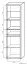 Vitrine Popondetta 20, couleur : chêne Sonoma - Dimensions : 200 x 55 x 38 cm (H x L x P)