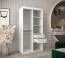 Armoire à portes coulissantes Robinyera 01 avec miroir | Blanc mat | 200 x 100 x 62 cm