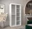 Armoire à portes coulissantes avec miroir Naranco 01 | Blanc mat & Chêne Sonoma | 200 x 100 x 62 cm