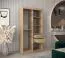 Armoire à portes coulissantes avec miroir Naranco 01 | Chêne Sonoma | 200 x 100 x 62 cm