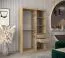 Armoire penderie à portes coulissantes Aizkorri 02B avec miroir | Chêne Sonoma | 200 x 120 x 62 cm