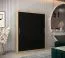 Armoire à portes coulissantes Bisaurin 4A | Chêne Sonoma & Noir | 200 x 180 x 62 cm | Design moderne et robuste