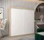 Armoire à portes coulissantes / Penderie Bisaurin 5A, Couleur : Chêne de Sonoma / Blanc mat - Dimensions : 200 x 200 x 62 cm ( H x L x P)