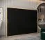 Armoire-penderie à portes coulissantes Bisaurin 6A | Chêne Sonoma & Noir | 200 x 250 x 62 cm | Rangement spacieux