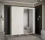 Armoire simple avec 10 compartiments Jotunheimen 79, couleur : blanc - dimensions : 208 x 180,5 x 62 cm (h x l x p)