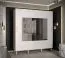 Grande armoire avec miroir Jotunheimen 285, couleur : blanc - dimensions : 208 x 200,5 x 62 cm (h x l x p)