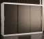 Armoire spacieuse Liskamm 22 | 200 x 250 x 62 cm | 10 compartiments | 2 tringles | Blanc mat / Noir mat