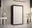 Armoire Balmenhorn 51 avec cinq compartiments | Noir mat / Blanc mat | 200 x 100 x 62 cm | Rangement optimisé