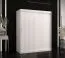 Armoire Balmenhorn 57 | Design épuré | Blanc mat | 200 x 150 x 62 cm | 5 étagères, 2 penderies