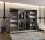 Armoire à portes coulissantes Ortler 08 | Finition cachemire | 250 cm | 2 portes coulissantes verre fumé | 10 compartiments