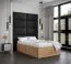 Panneau mural de style élégant Couleur : Noir - Dimensions : 42 x 84 x 4 cm (H x L x P)