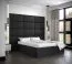 Panneau mural de style élégant Couleur : Noir - Dimensions : 42 x 84 x 4 cm (H x L x P)