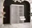 Armoire raffinée Liskamm 29 avec porte miroir | Blanc mat | 200 x 120 x 62 cm | 5 compartiments
