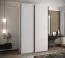 Penderie / armoire à portes coulissantes / 2 tringles à vêtements / 2 portes coulissantes / 6 étagères /245,5 x 150 x 64 cm / 6 compartiments / Soft-Close / Couleur : Blanc