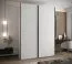 Penderie / Armoire à portes coulissantes / 245,5 x 180 x 64 cm / 2 tringles à vêtements / 2 portes coulissantes / 11 compartiments / 6 étagères / Soft-Close / Couleur : Blanc