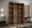 Penderie / Armoire à portes coulissantes / 245,5 x 180 x 64 cm / 2 tringles à vêtements / 2 portes coulissantes / 11 compartiments / 6 étagères / Soft-Close / Couleur : Blanc
