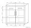 Commode Lorengau 20, couleur : chêne Sonoma - Dimensions : 109 x 112 x 40 cm (H x L x P)