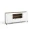 Buffet design moderne Barbe 19 | 1 tiroir, 6 niches, 2 portes | Blanc mat & chêne | 83,5 x 177 x 40 cm