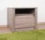 Table de chevet Selun 22, Couleur : Chêne truffé - 45 x 50 x 43 cm (h x l x p)