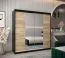 200 cm de large Armoire avec 2 portes | 10 casiers | Couleur: Noir Abbildung