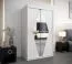 120 cm de large Armoire avec 2 portes | 5 casiers | Couleur: Blanc Abbildung