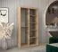 100 cm de large Armoire avec 2 portes | 5 casiers | Couleur : Chêne Sonoma / Blanc Abbildung