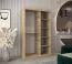 120 cm de large Armoire avec 2 portes | 5 casiers | Couleur: Chêne Sonoma / Blanc Abbildung