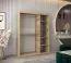150 cm de large Armoire avec 2 portes | 5 casiers | Couleur: Chêne Sonoma / Blanc Abbildung