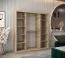 180 cm de large Armoire avec 2 portes | 10 casiers | Couleur: Chêne Sonoma / Blanc Abbildung