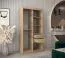 100 cm de large Armoire avec 2 portes | 5 casiers | Couleur : Chêne Sonoma / Blanc Abbildung