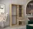 120 cm de large Armoire avec 2 portes | 5 casiers | Couleur: Chêne Sonoma / Blanc Abbildung