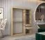 150 cm de large Armoire avec 2 portes | 5 casiers | Couleur: Chêne Sonoma / Blanc Abbildung
