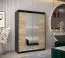 150 cm de large Armoire avec 5 casiers et 2 portes | Couleur: Noir Abbildung