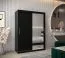 150 cm de large Armoire avec 5 casiers et 2 portes | Couleur: Noir Abbildung