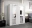 180 cm de large Armoire avec 2 portes | 10 casiers | Couleur: Blanc Abbildung
